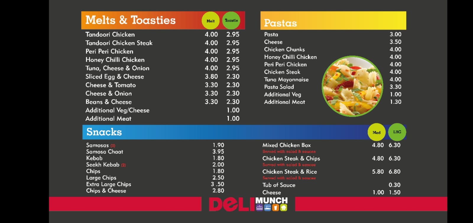 page 1 menu