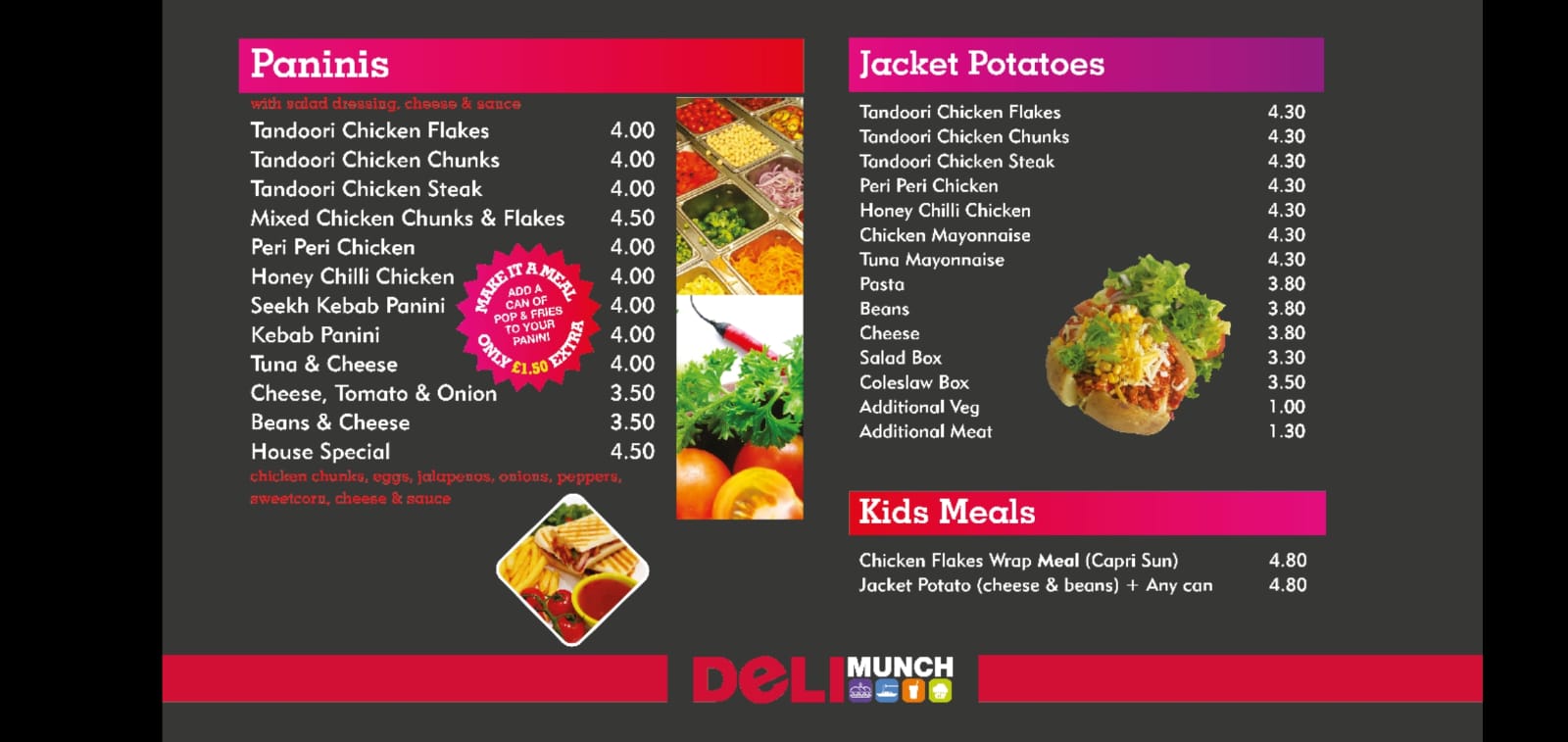 page 1 menu